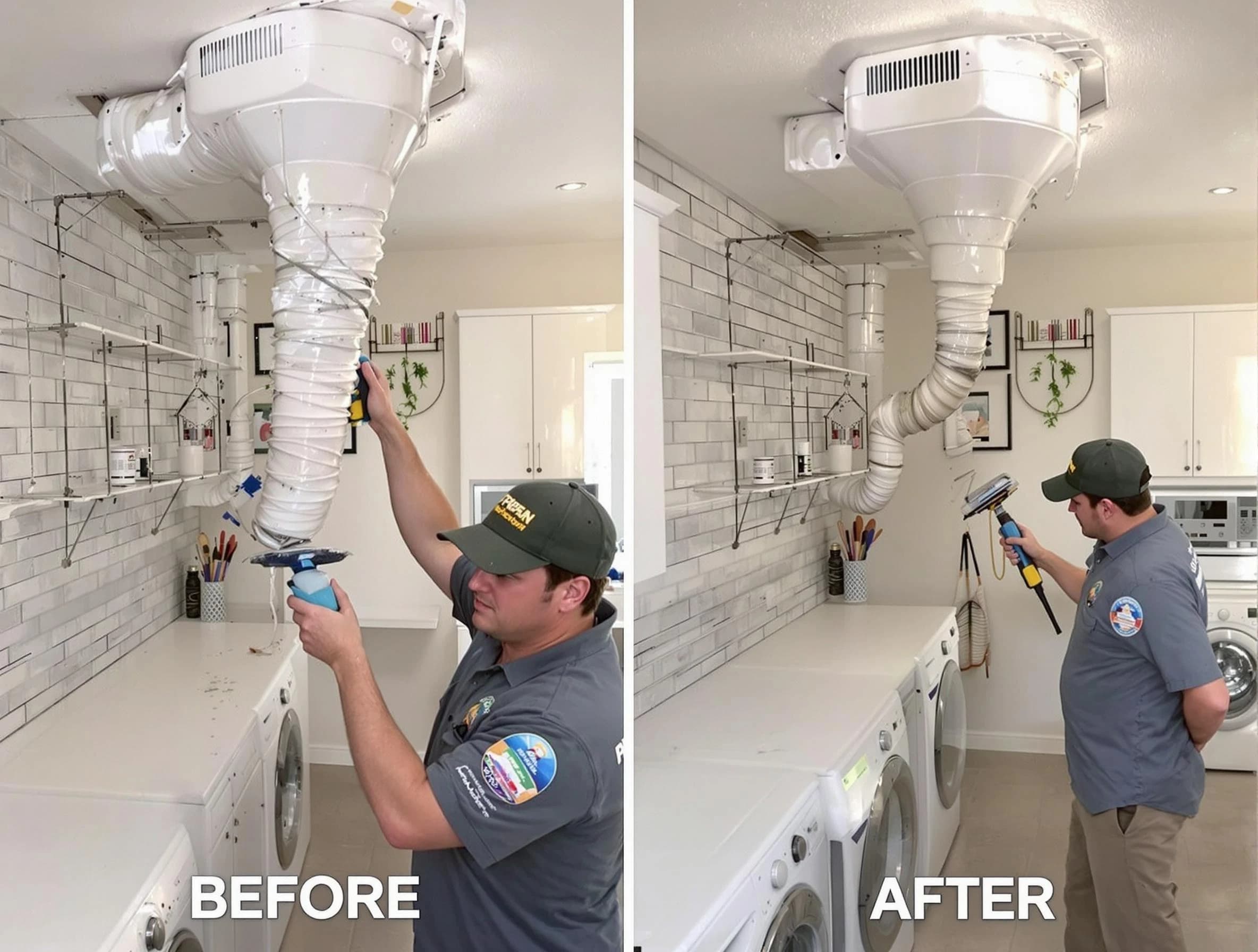Professional dryer exhaust vent cleaning by Moon Dryer Vent Cleaning in Moon