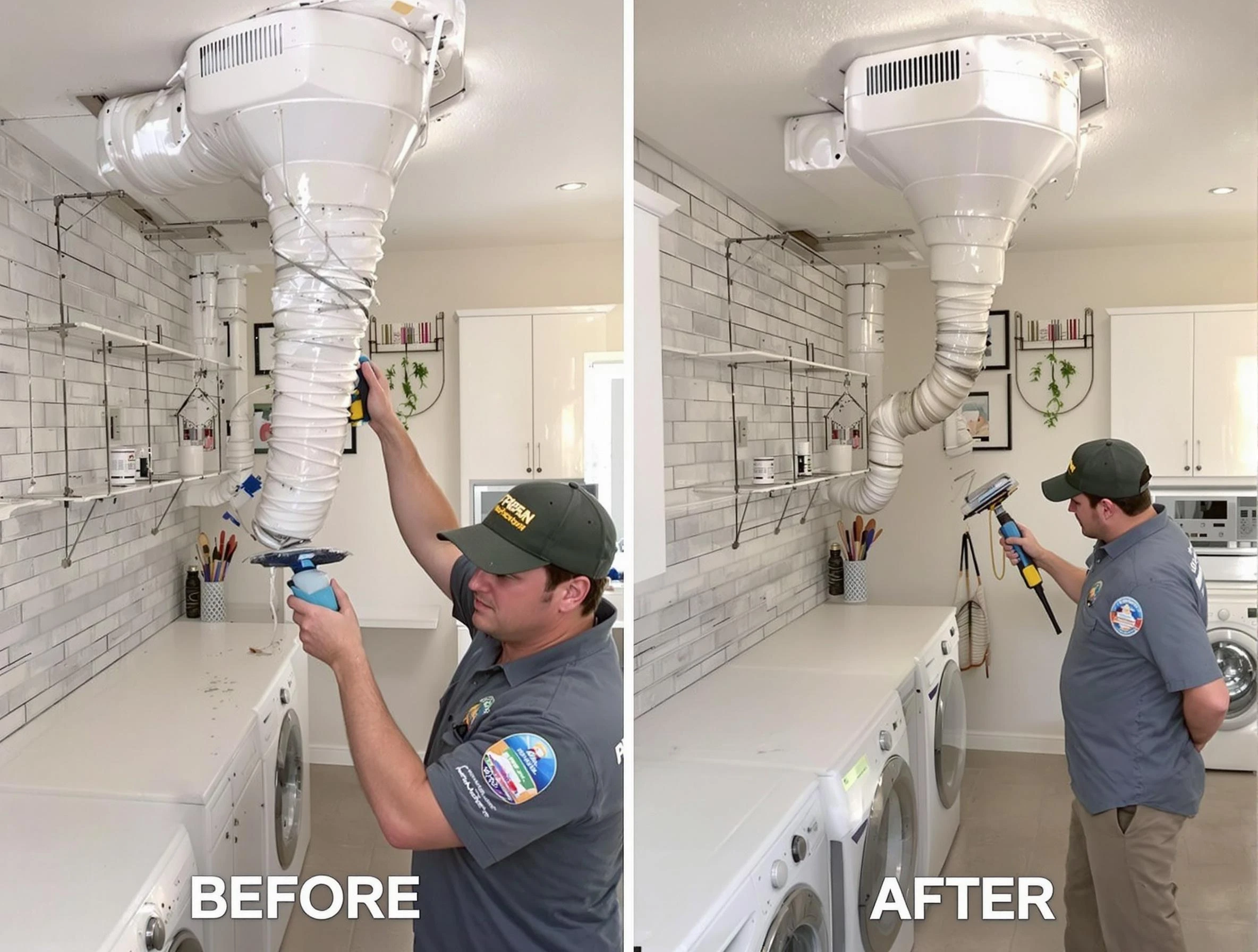 Professional dryer exhaust vent cleaning by Moon Dryer Vent Cleaning in Moon