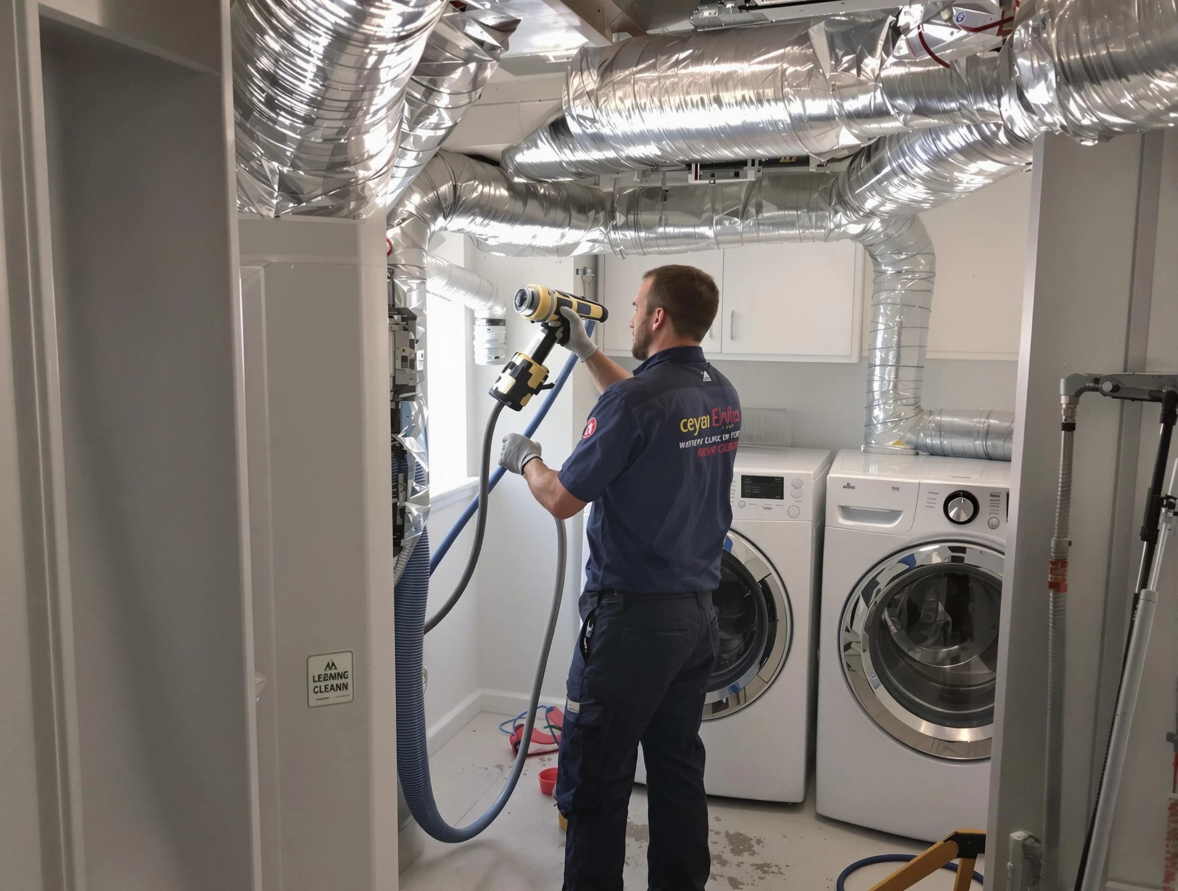 Moon Dryer Vent Cleaning specialist using advanced equipment for thorough duct cleaning in Moon